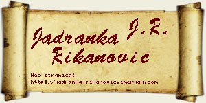 Jadranka Rikanović vizit kartica